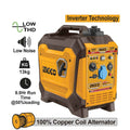 Generatore Inverter a benzina 1.1KW - Tensione 220-240V, Autonomia 8h