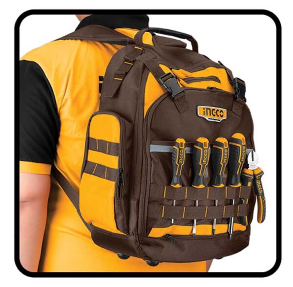 Zaino Porta Utensili INGCO – Robusto, Portata 8 kg, 1680D