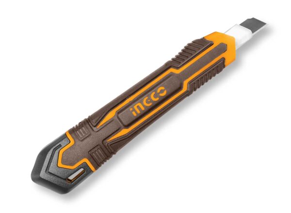 Cutter INGCO con lama 9x80mm SK4 – Auto-Lock, scorrimento rapido