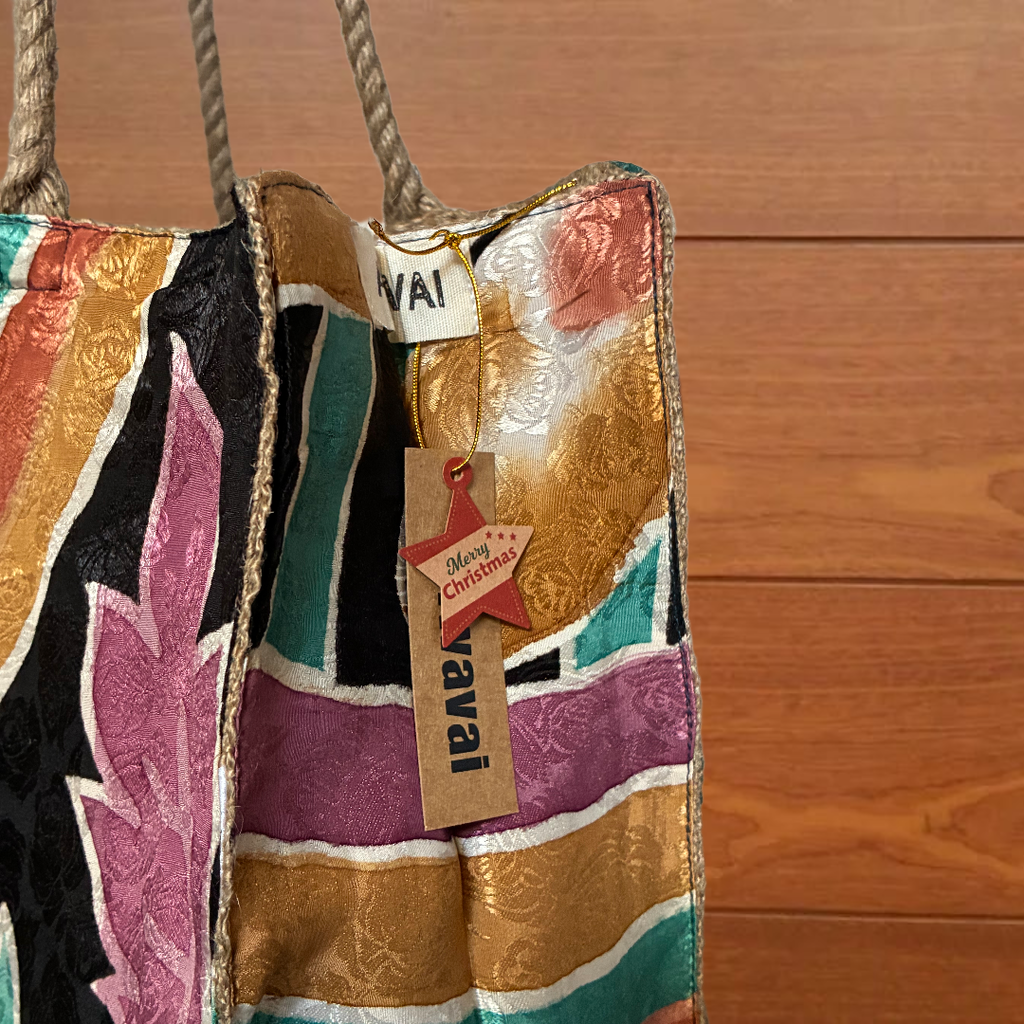 The Silky Shopper Bag + Scrunchie ★ Rainbow