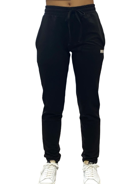 Hangar93 Pantalone in Felpa Brusched Z829D NRO01 nero