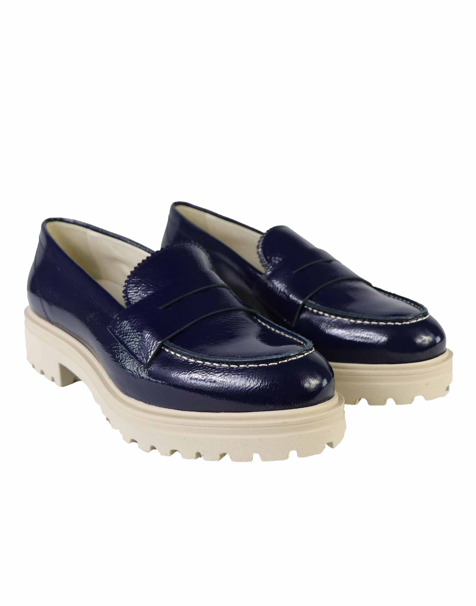 MOCASSINO IN NAPLAK BLUE