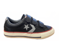 Converse scarpa da bambino in pelle con strappo Star Player 658155C nero