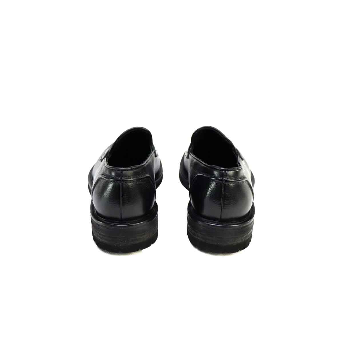 MOCASSINO BENDINA GRAINED NERO