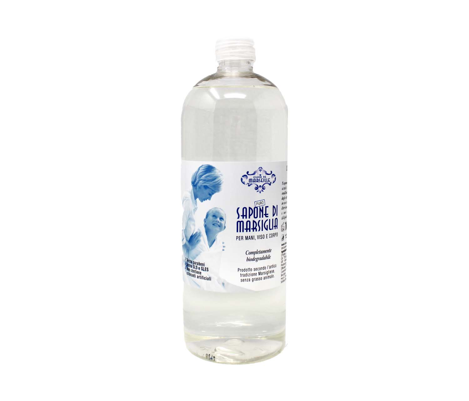 Fleur De Marseille Sapone Di Marsiglia Puro Per Viso E Corpo Con Olio Di Oliva 1000 ml