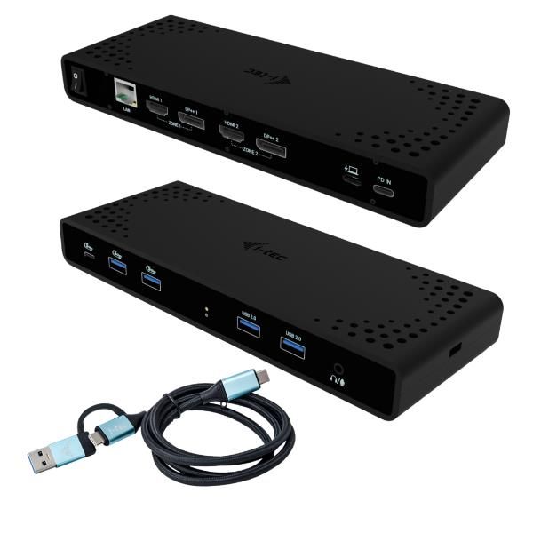 i-tec Universal Dual 4K Display Docking Station + Power Delivery 85W [CADUA4KDOCKPDB]