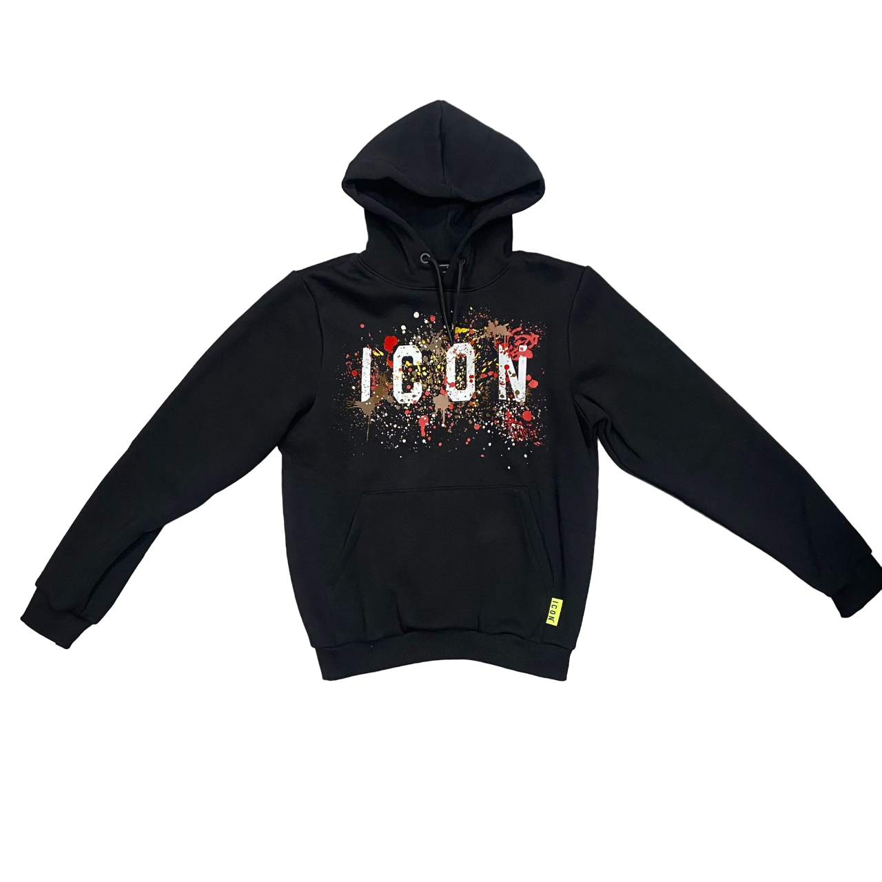 Icon Felpa Cappuccio Ragazzo IBSW00335 Nero - Stampa Artistica Streetwear