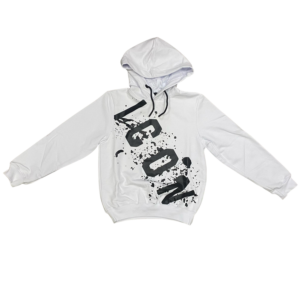 Icon felpa junior con cappuccio con stampa schizzo IBSW00522 bianco