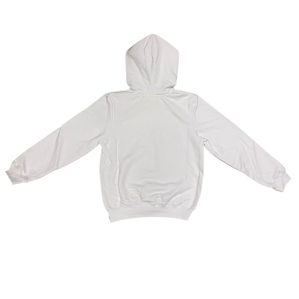 Icon felpa junior con cappuccio con stampa schizzo IBSW00522 bianco