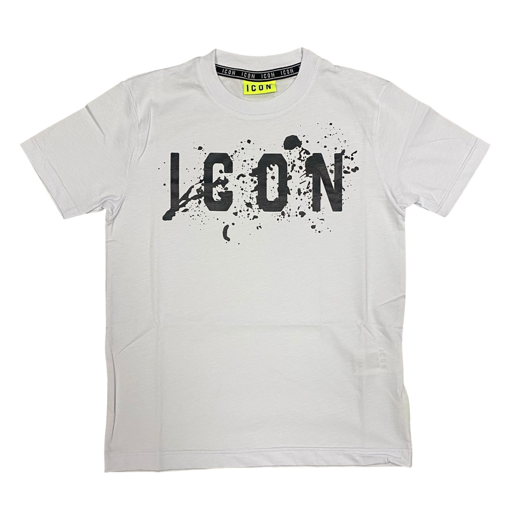 Icon maglietta girocollo junior con stampa schizzo IBKS00520 bianco