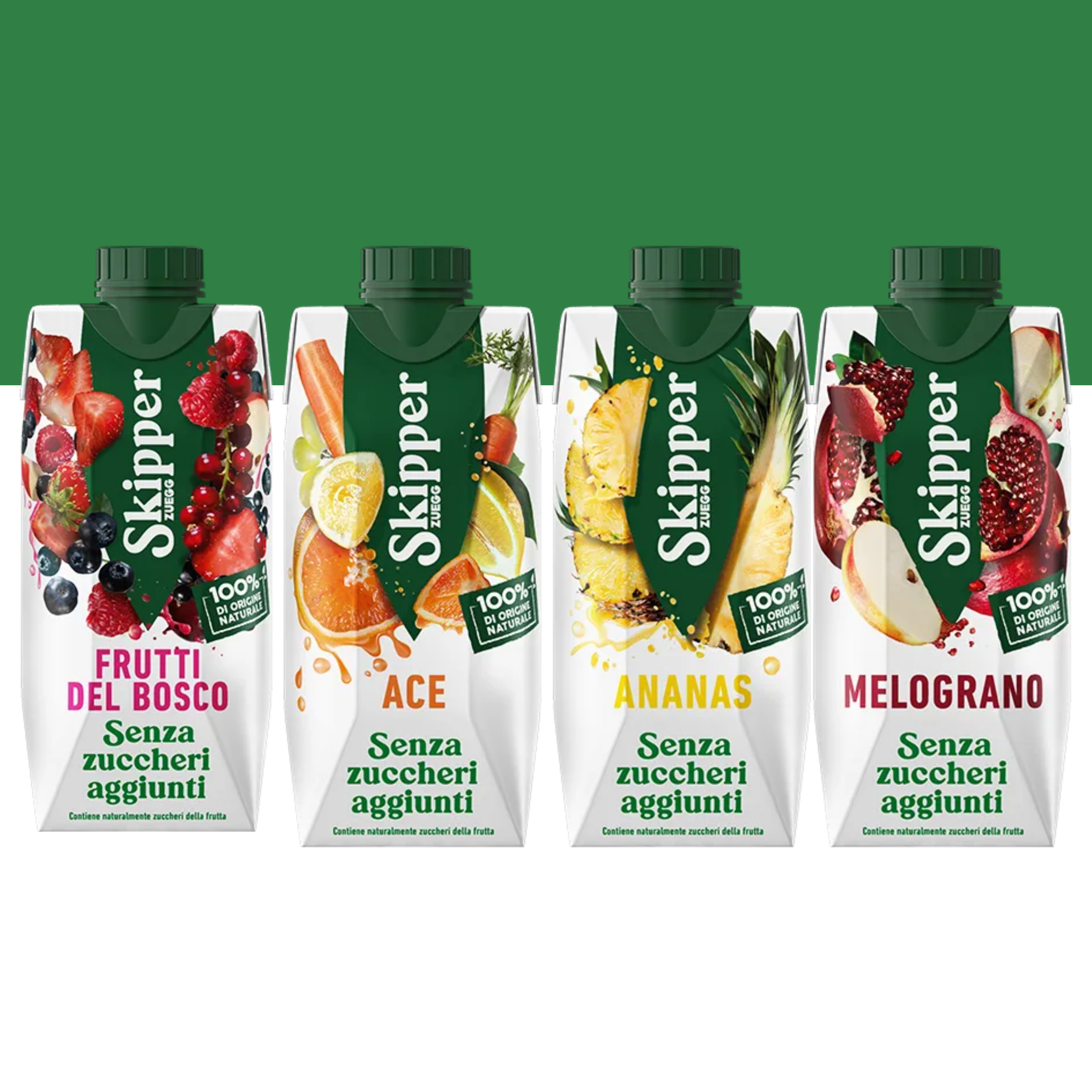 Skipper Succhi di frutta senza zuccheri aggiunti da 33 cl - Confezione da 18 pz