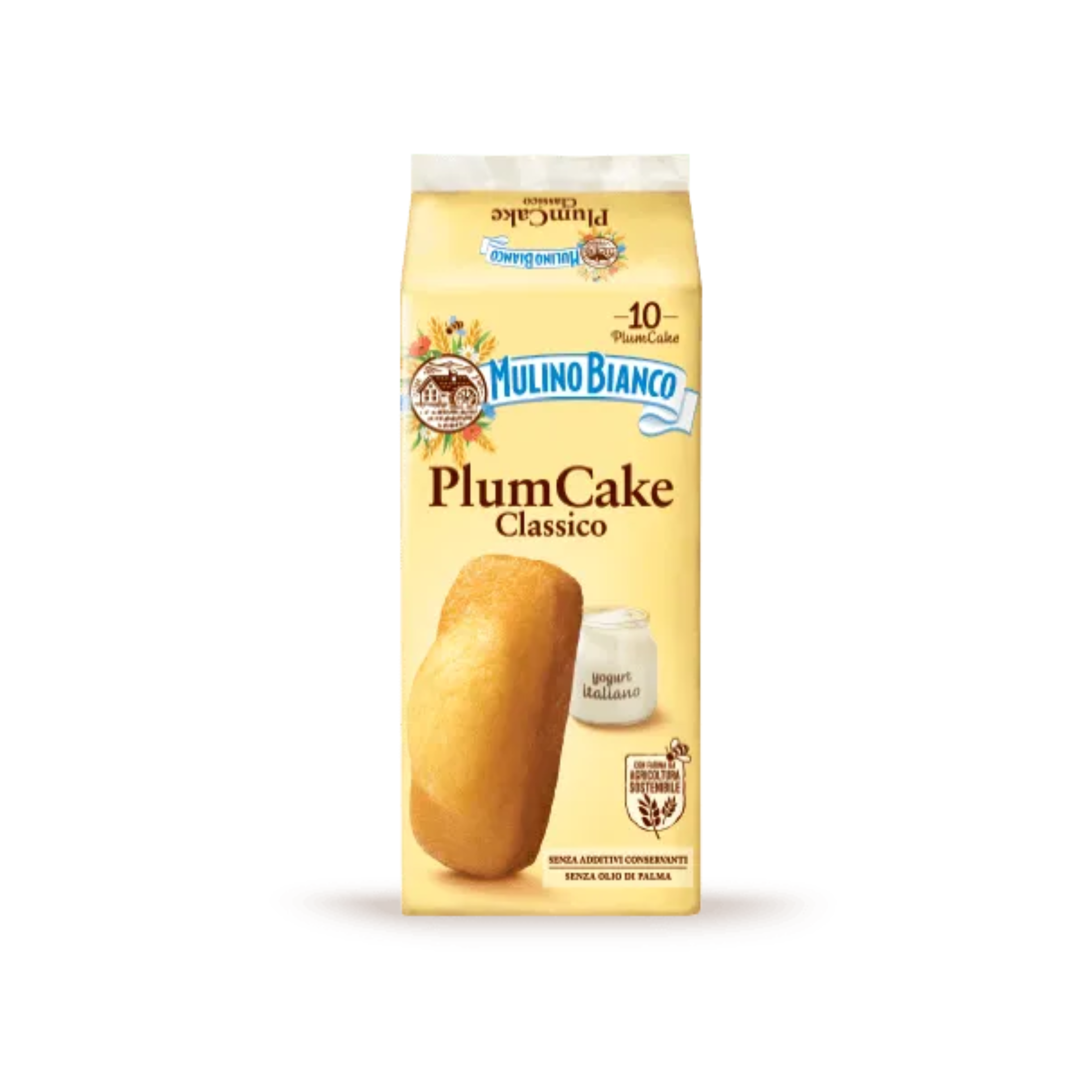 Plum Cake singolo Mulino Bianco da 33g - Confezione da 10 pezzi (monoporzioni vendibili singolarmente)