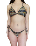 Astrolabio costume mare donna 2 pezzi M68Z 098 brown fantasy