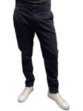 Zero Construction pantalone casual da uomo con tasche America Beddy BED040 2394 BEDDY/6SP blu