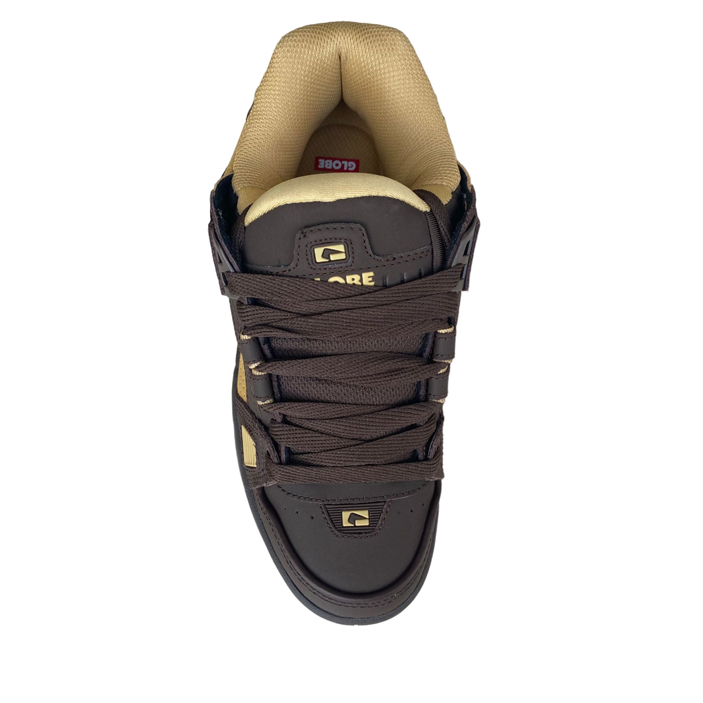 Globe scarpa sneakers da skateboard da uomo Sabre GBSABR 17350 rovere scuro-curry