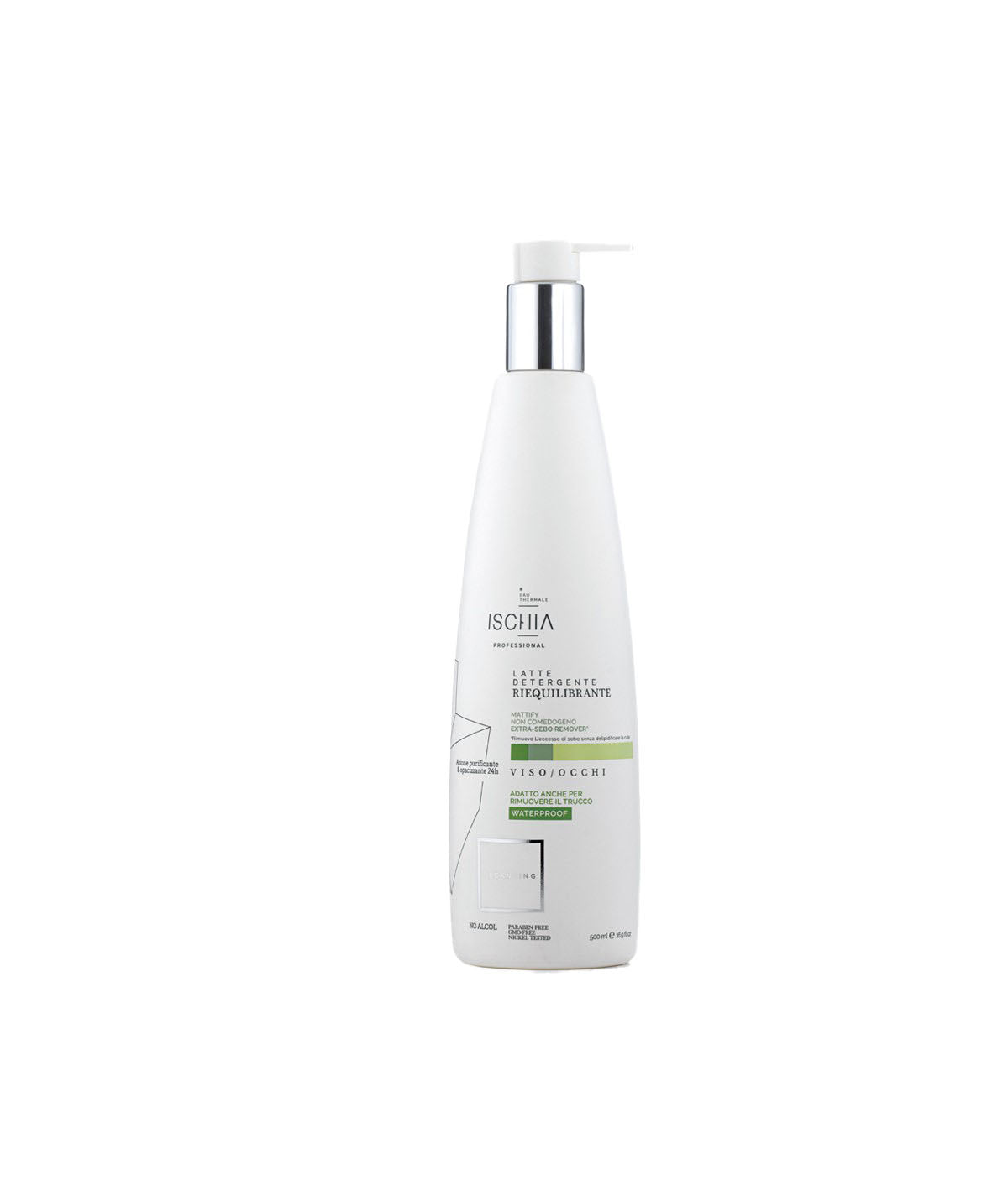 Ischia Eau Thermale Latte Detergente Viso E Occhi Riequilibrante Per Pelli Miste E Grasse 500 ml