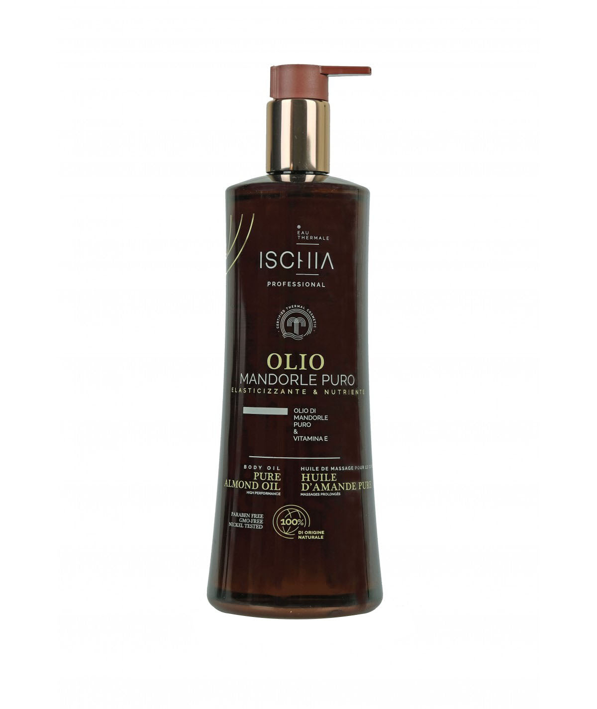 Ischia Eau Thermale Olio Da Massaggio Mandorle Puro Elasticizzante E Nutriente 500 ml