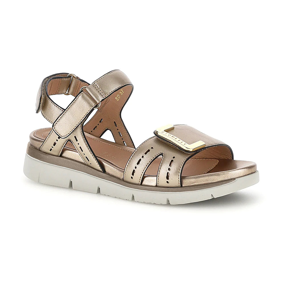 Stonefly Sandalo Donna ELODY 24 Oro 223658-I89 | Pelle Laminata Blusoft®
