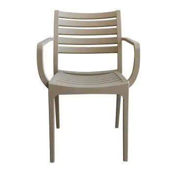Poltrona in polipropilene impilabile Eveline - Dimensioni: 58.5x55.2x84cm