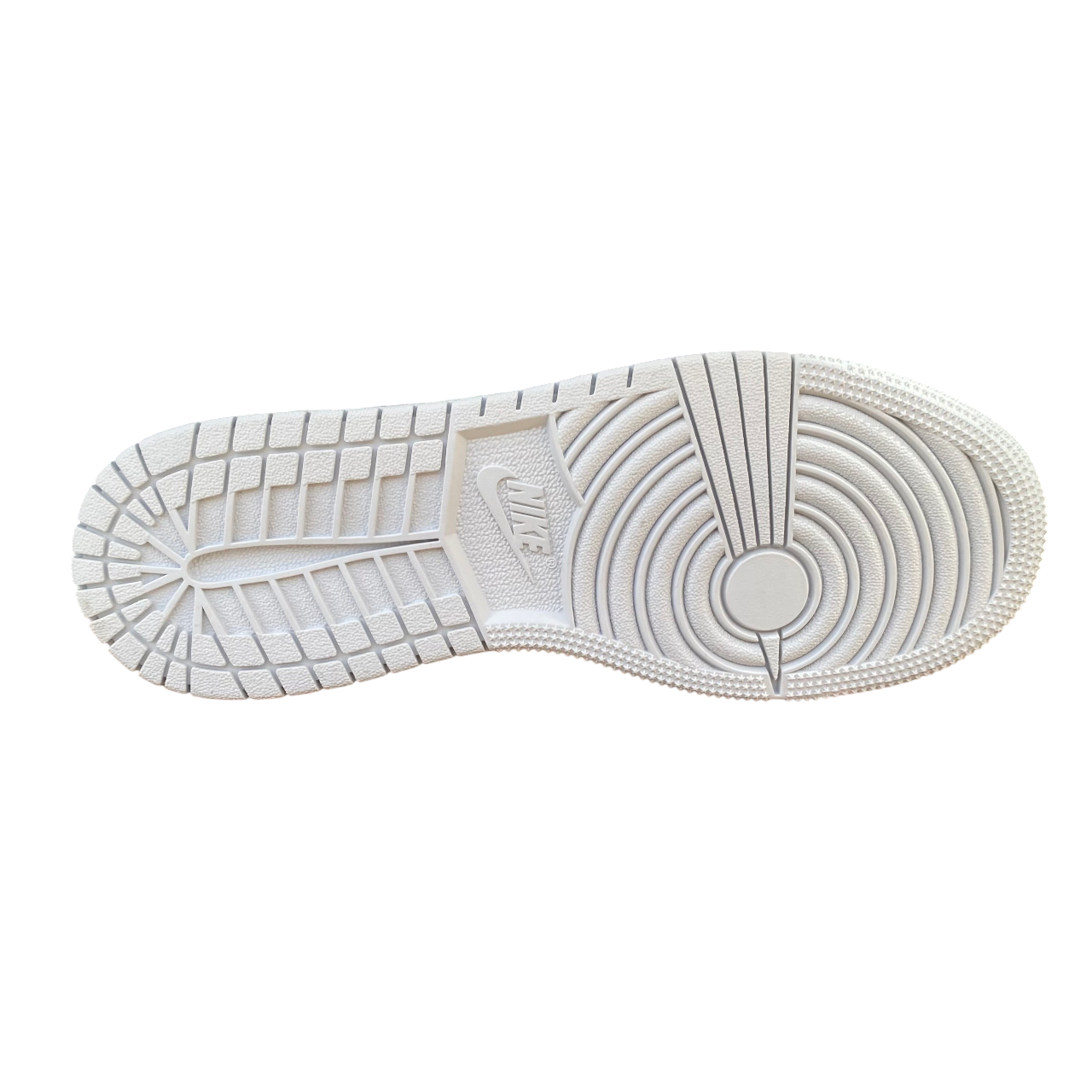 Jordan scarpa sneakers junior Air Jordan 1 Mid DQ8423-142 bianco-platino-verde