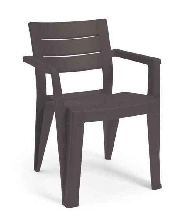 Sedia Julie Keter – Ergonomica, Resistente, Effetto Legno, 5 Colori