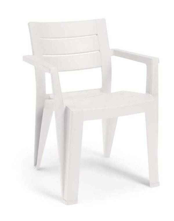 Sedia Julie Keter – Ergonomica, Resistente, Effetto Legno, 5 Colori
