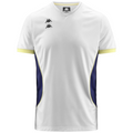 Kappa maglietta manica corta da uomo con scollo a V Kombat Padel Ghino 341U1YW A00 bianco-blu