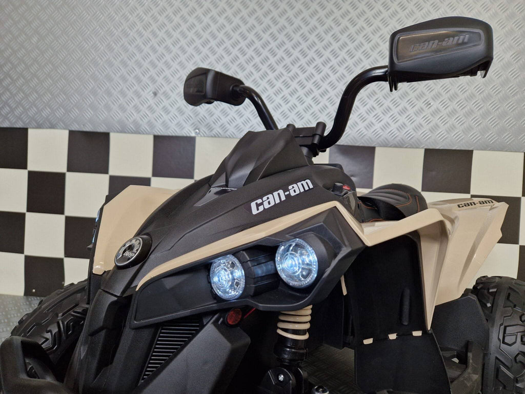 Quad Elettrico per Bambini Can-Am Maverick 24 V – Colore Cachi