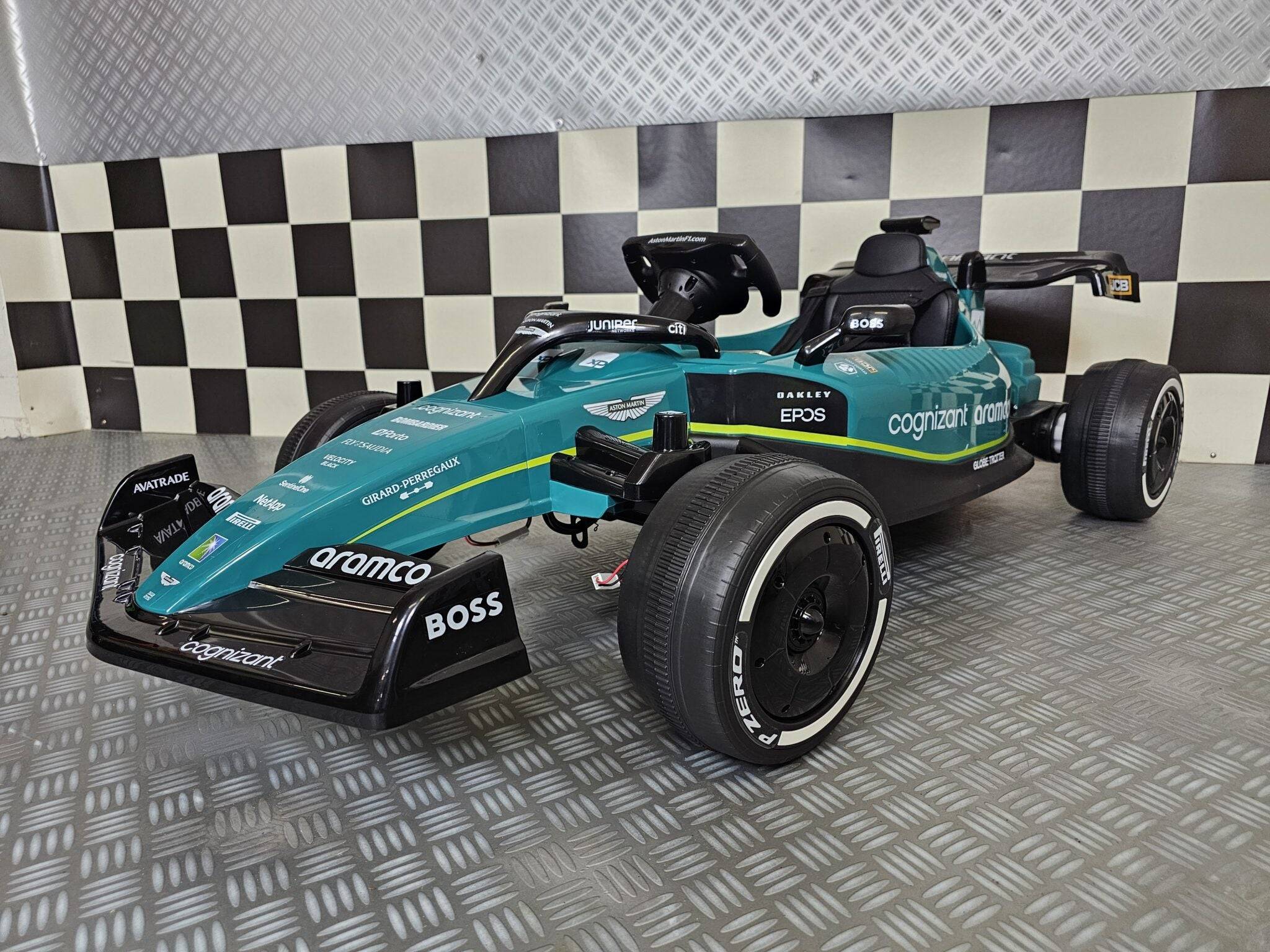Auto Elettrica per Bambini Aston Martin F1 24 V – Verde