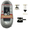 Kit cavetto ottonato bianco mm.5,0 mt.20