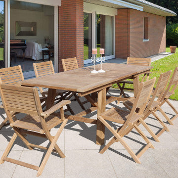 Tavolo Mirage 160/240 X 90 - Tavolo in Teak Allungabile
