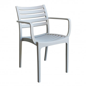 Poltrona in polipropilene impilabile Eveline - Dimensioni: 58.5x55.2x84cm