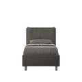 Letto singolo contenitore imbottito 90x190 microfibra Appia