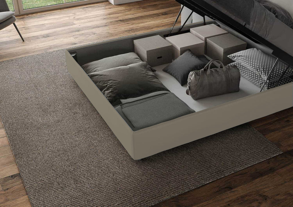 Letto singolo imbottito 80x210 similpelle Adele senza rete e contenitore