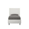 Letto singolo imbottito similpelle Sunny