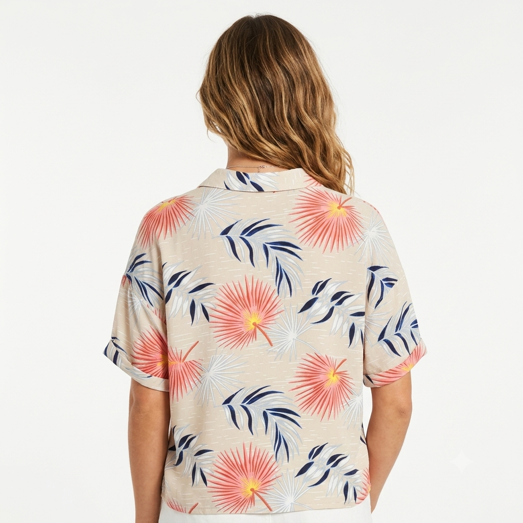 Lee Camicia Uomo Beige Floreale Resort Floral - L46DDWNQ