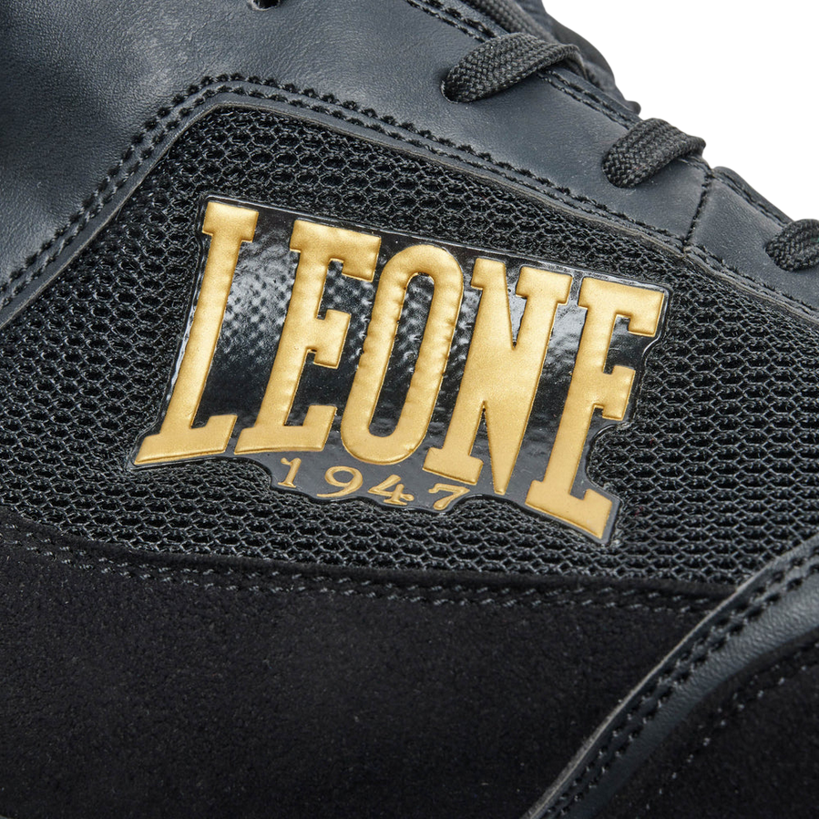 Leone 1947 Stivaletti Premium CL110 Nero – Scarpe da Boxe Unisex, Comfort e Stabilità