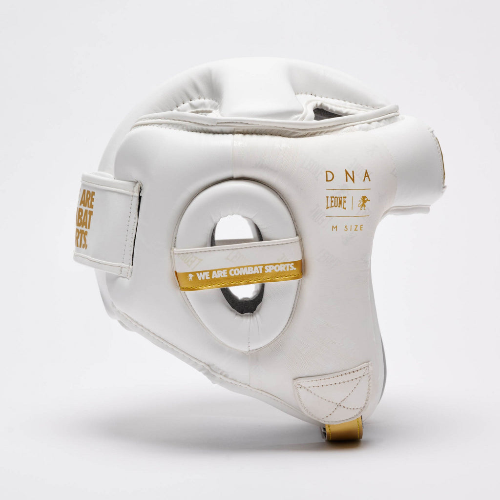 Leone Casco Boxe DNA CS444 Bianco: Protezione Anti-Shock e Stile Elegante
