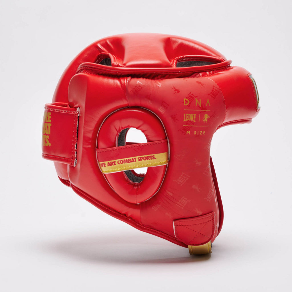 Leone Casco Boxe DNA CS444 Rosso: Protezione Anti-Shock e Stile Elegante