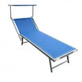 Lettino Rimini - Blu, 183x61x38 cm