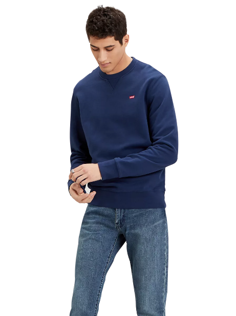 Levi's Housemark Original 359090001 Felpa Girocollo Uomo Blu