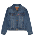 Levi's Kids giacca in jeans da ragazzo LVB Trucked 9E2058 M8X LW bristol blu medio