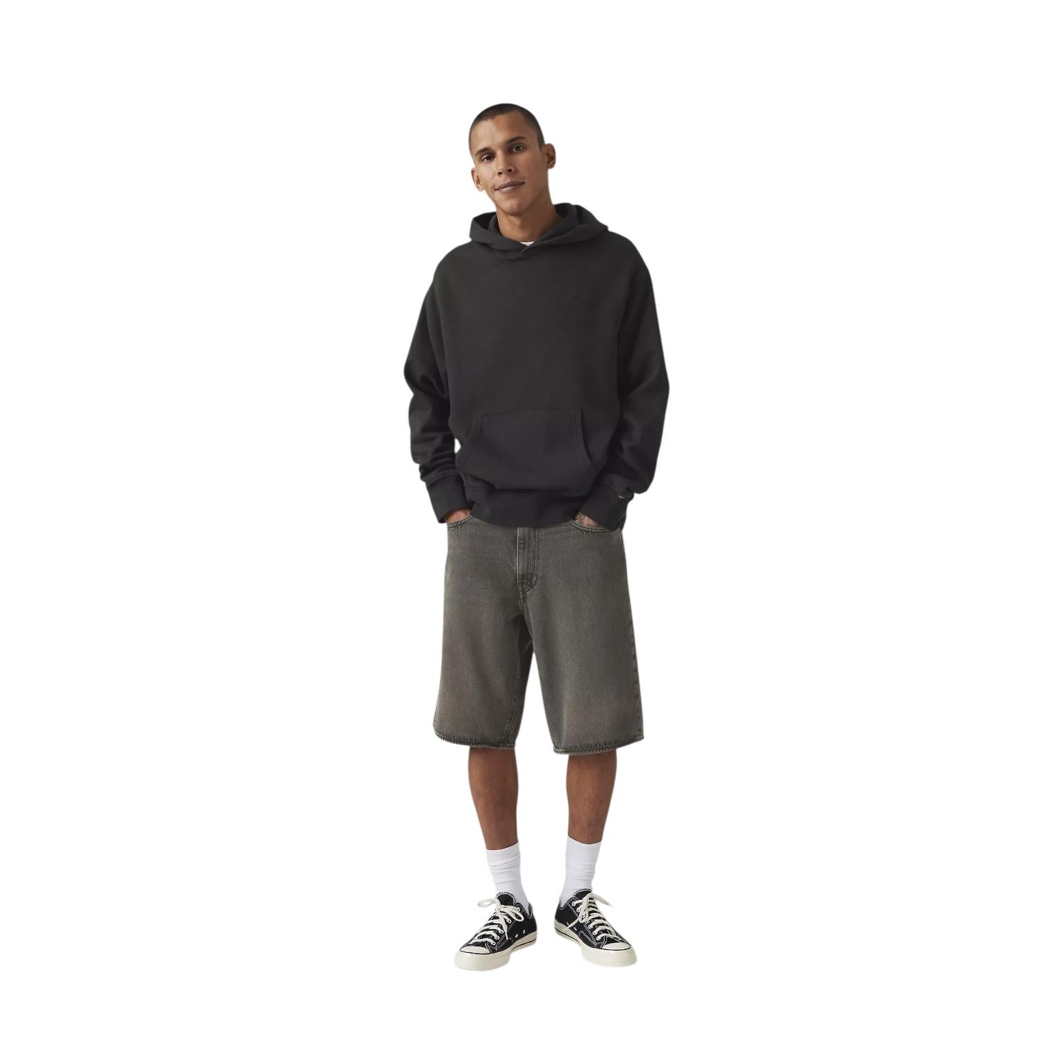 Levi's 478 Baggy Shorts 001JM0000 Overnight Bag Nero Uomo