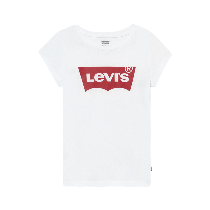 Levi's Kids maglietta manica corta da bambino con logo batwing 9E8157 001 bianco