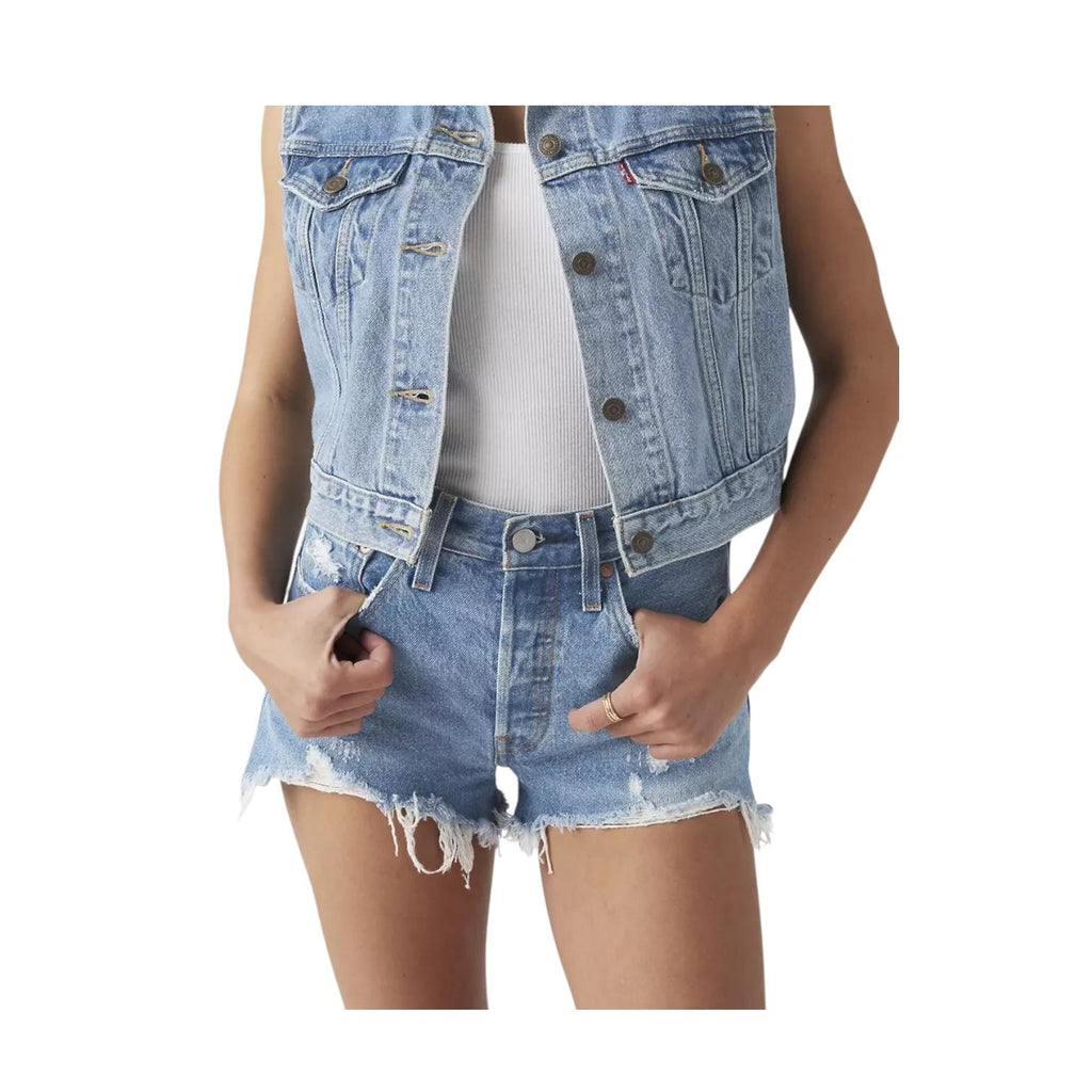 Levi's 501 Original Shorts 563270081 Athens Blu Donna