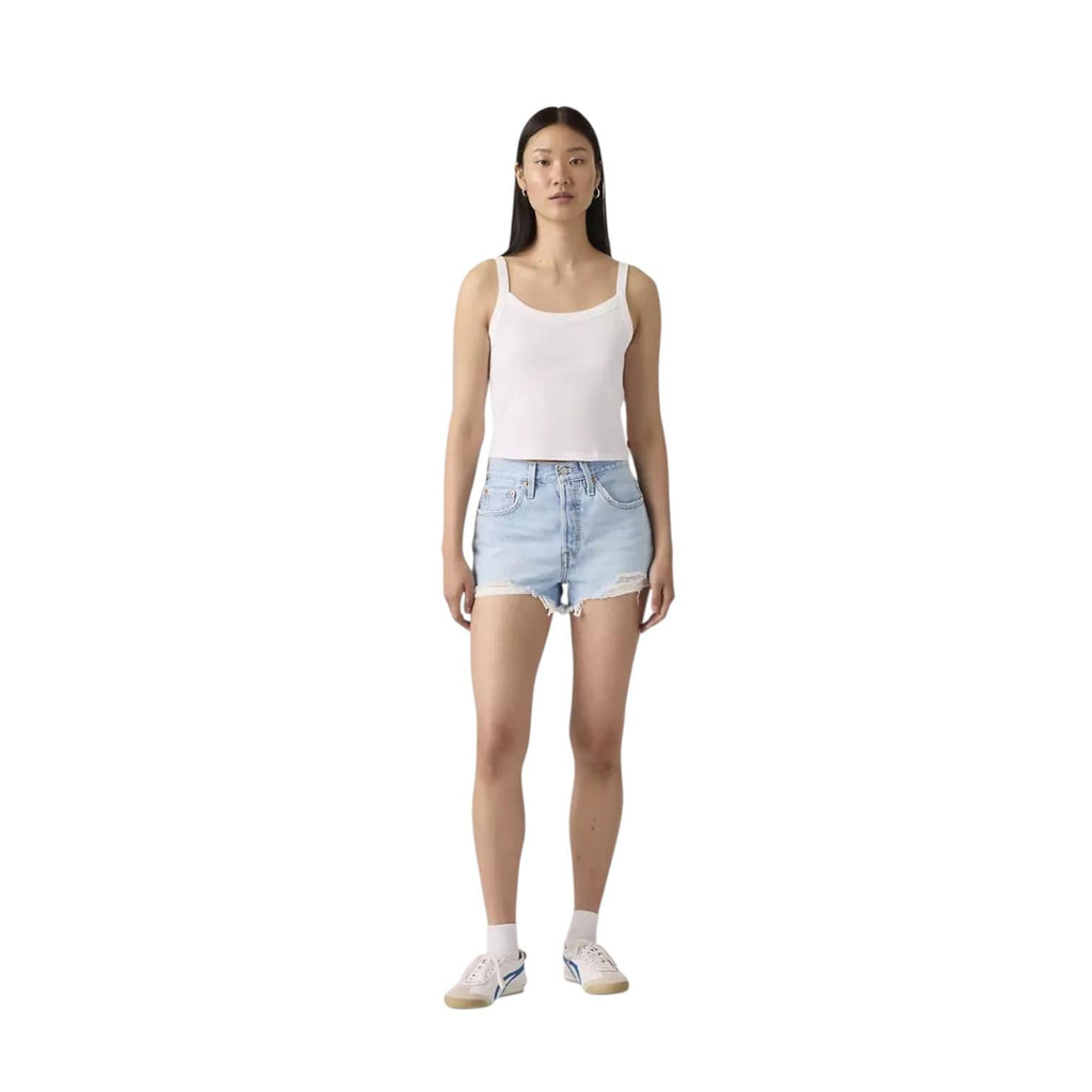 Levi's Short 501 Original High Rise 563270086 Luxor Heat Blu Donna