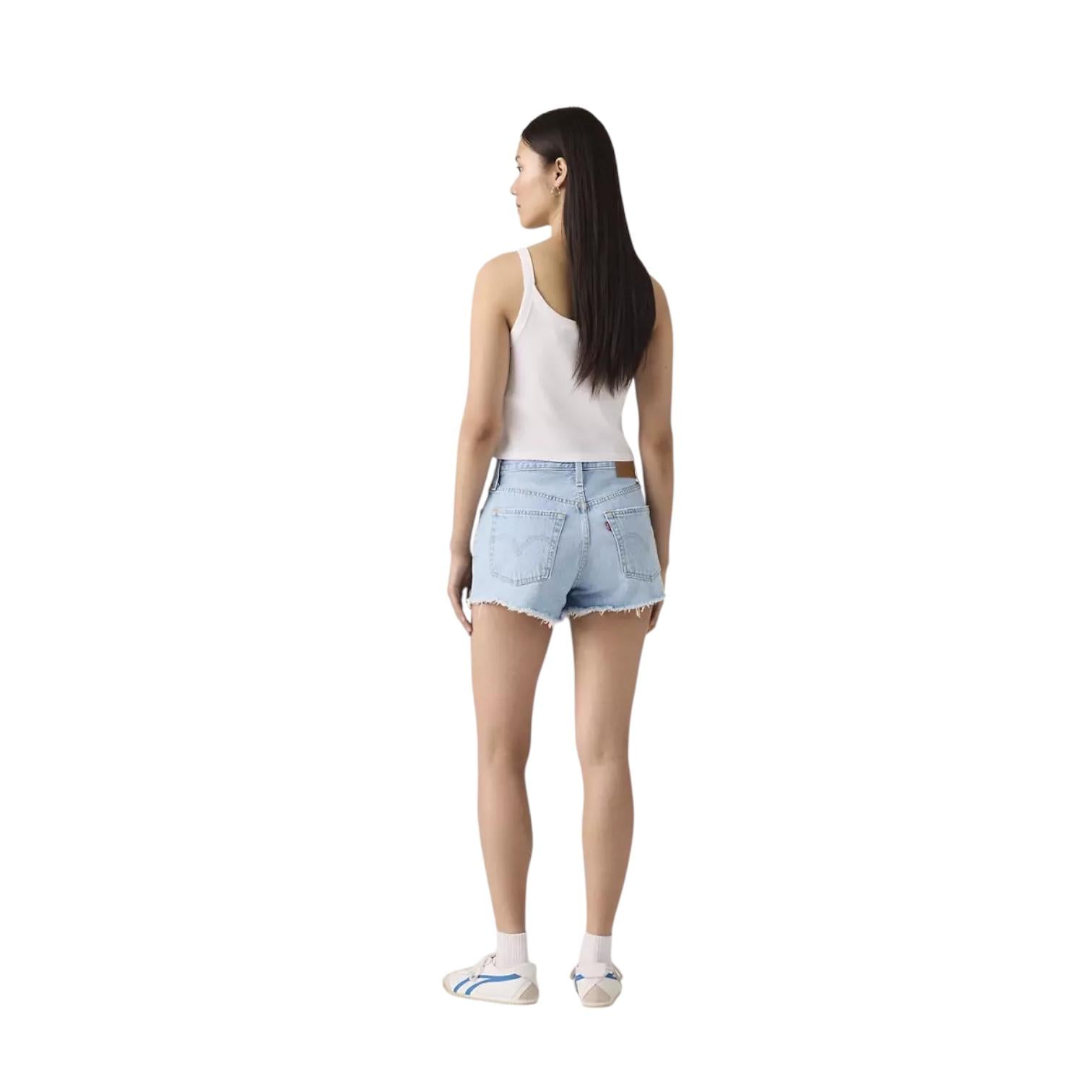 Levi's Short 501 Original High Rise 563270086 Luxor Heat Blu Donna