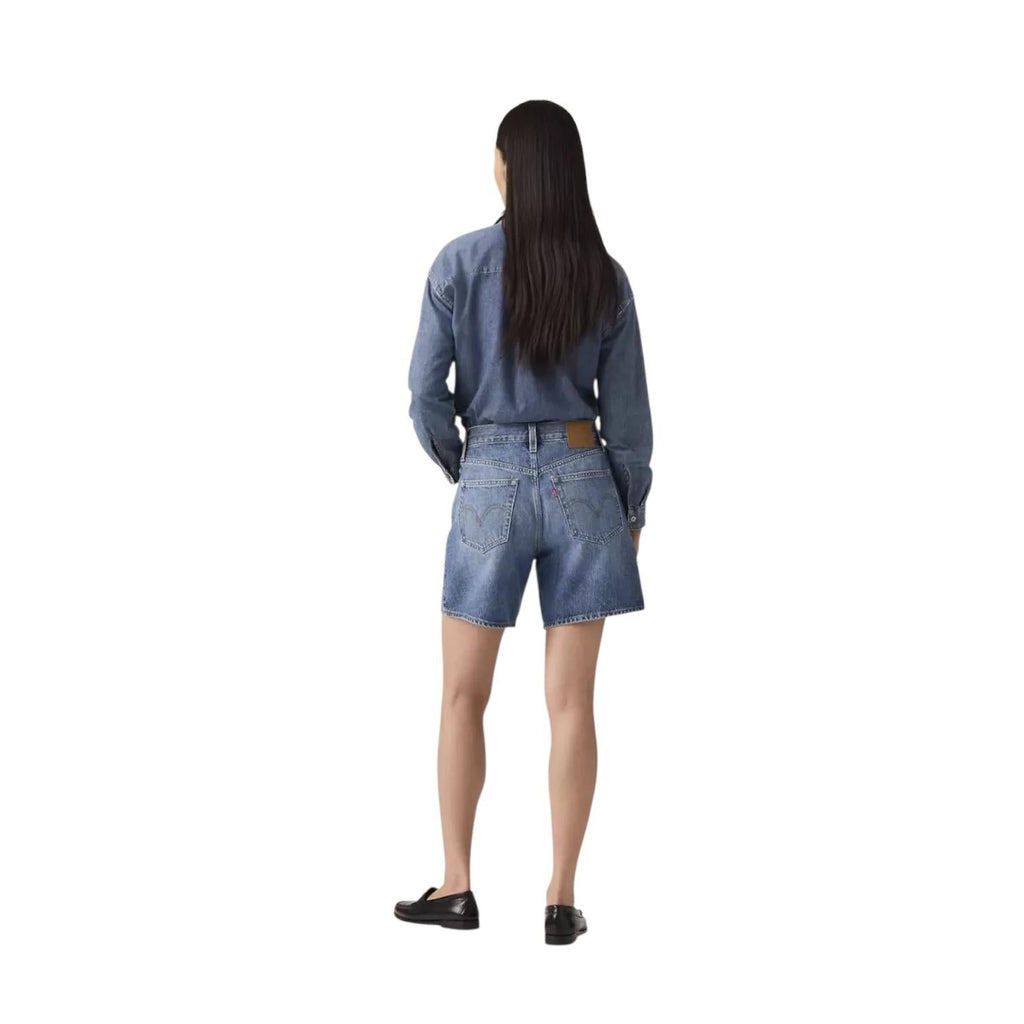 Levi's Short Oversize Vita Alta A93110005 Worn Memory Blu Donna