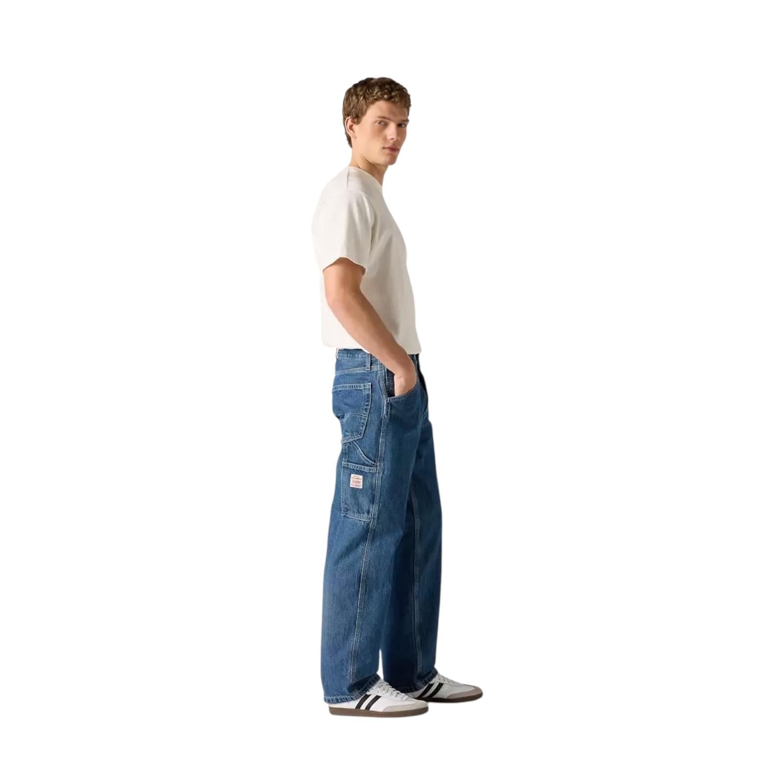 Levi's Jeans 568 Carpenter Loose Straight 558490033 Medium Indigo Blu Uomo
