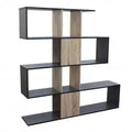 Libreria Adrianne Grigia e Naturale: Melammina, 145x29x145